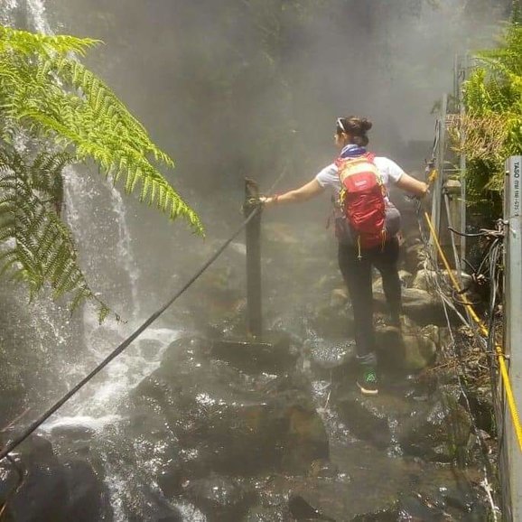 Natural Hot Spring Mount Gede Pangrango Bogor West Of Java