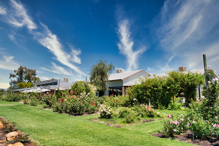 Set amongst the Rose Gardens, you can enjoy a meal at Rushton's Rose Gardens.