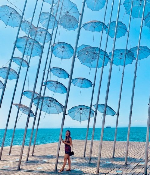 Umbrellas at the harbour