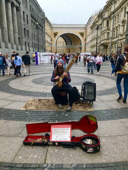 An artist at St. Petersburg 