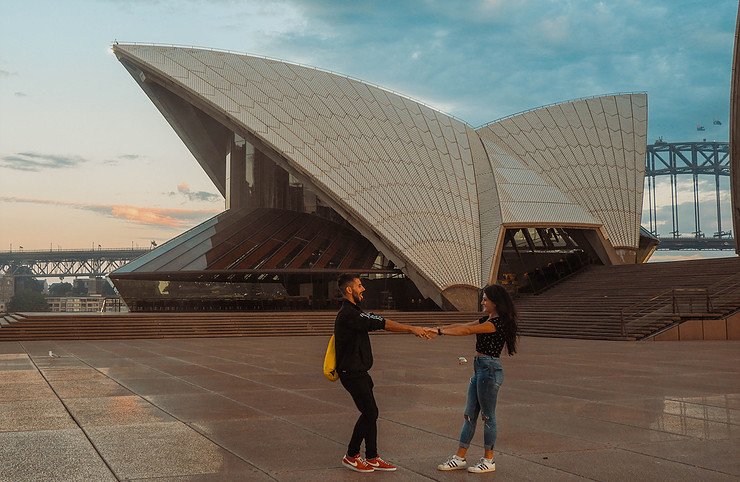 Opera House and Harbour bridge from Circular Quay