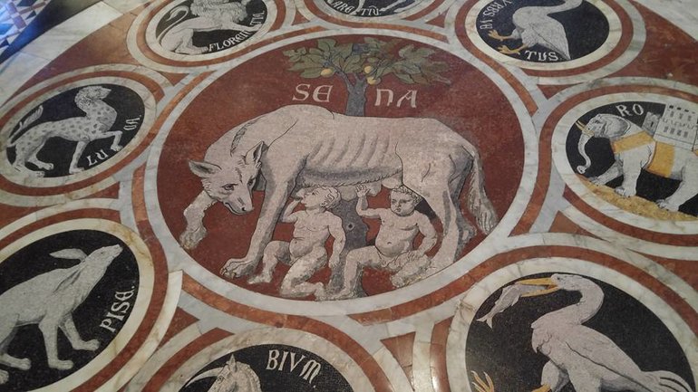 Intrinsic marble artwork on the Duomo Floor