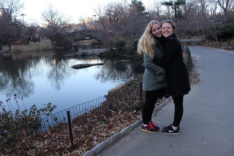 Central Park in winter.