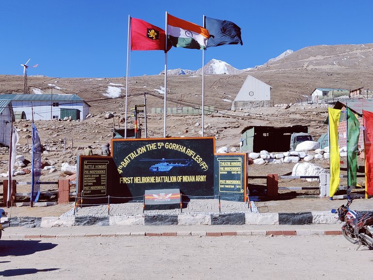 Flags Hoisted at the Battle Honor Boards