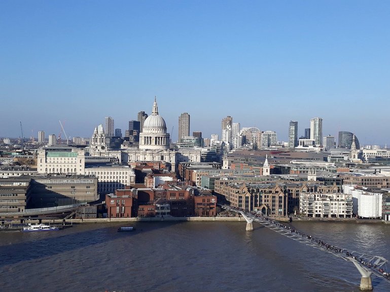 View over beautiful London