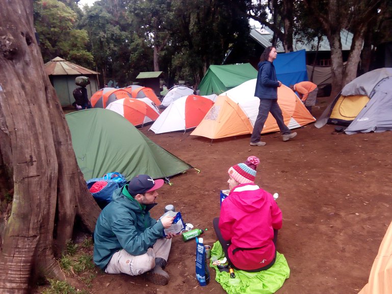 The camping at Mti Mkubwa Camp 