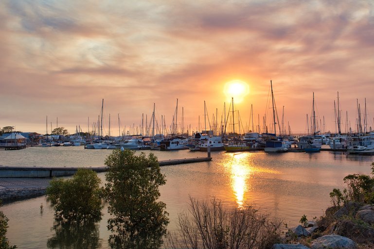 On your stroll around the marina, you can watch as the sun sets over Scarborough Marina