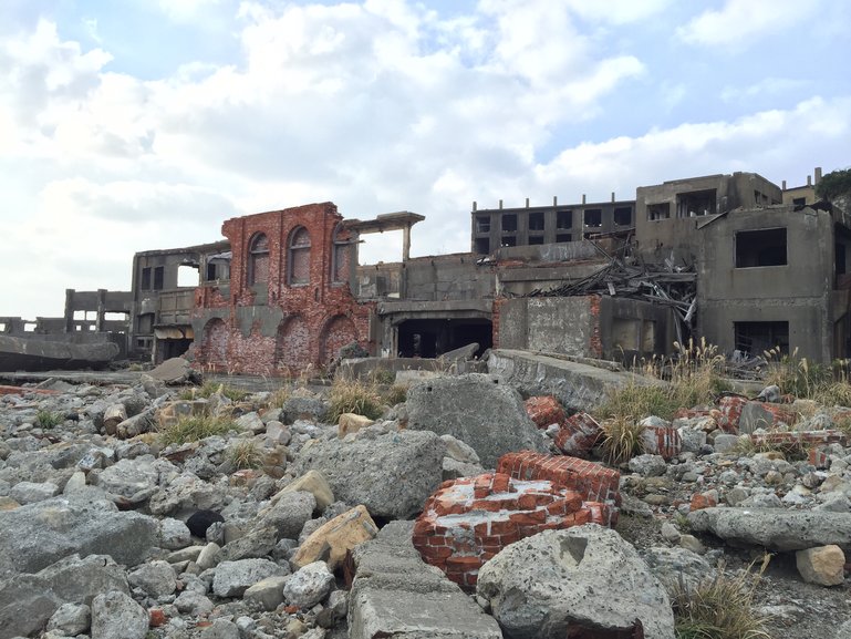 Ruins on Gunkanjima Island