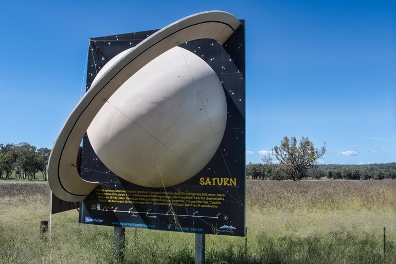 Stop and rest from your drive and read about Saturn
