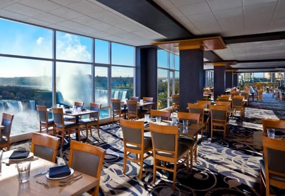 Enjoy your buffet lunch overlooking the wonderous Falls!