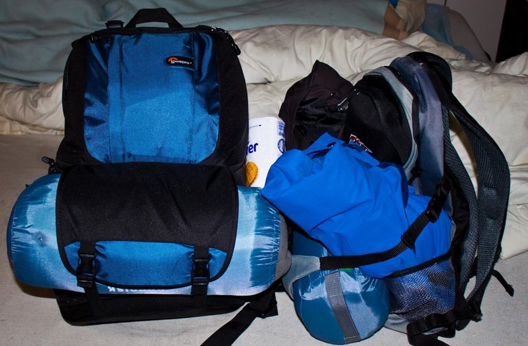 A pair of hiking packs by Gerwin Sturm via Creative Commons