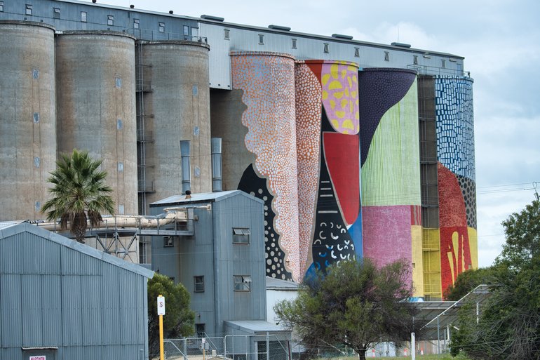 The second of the Art Silos in Northam.