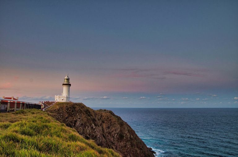 Last light at the Cape Byron Lighthouse