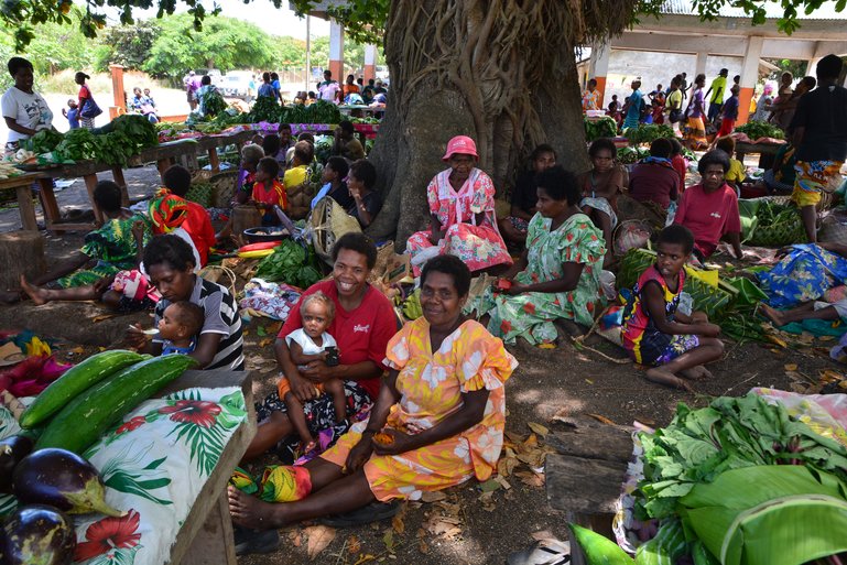 Indigenous markets on Tanna Island, Vanuatu.