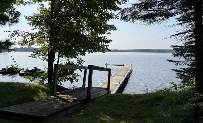 Lake Namakagon views from Four Season's Resort and cabins