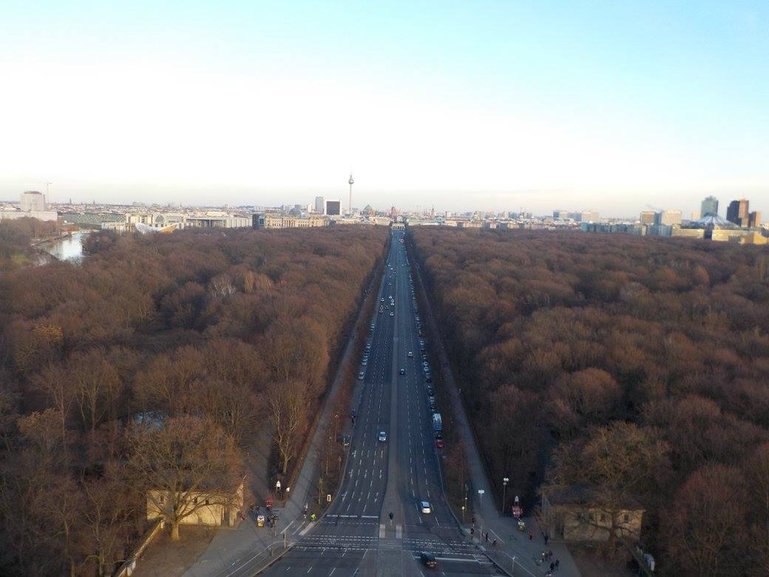 Tiergarten Park from the top of the Victory Column