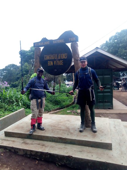 The End of the Summit at Mweka Gate