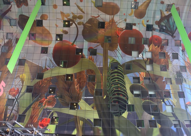 Rotterdam's Markthal ceiling