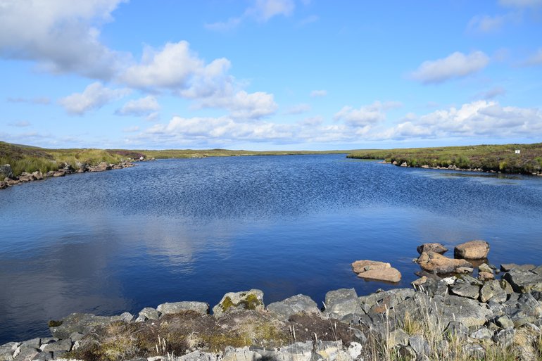 A lochan on the peat moors in Lewis