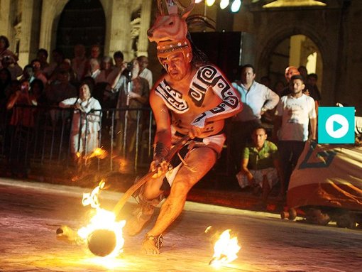 The Maya ball game in Merida