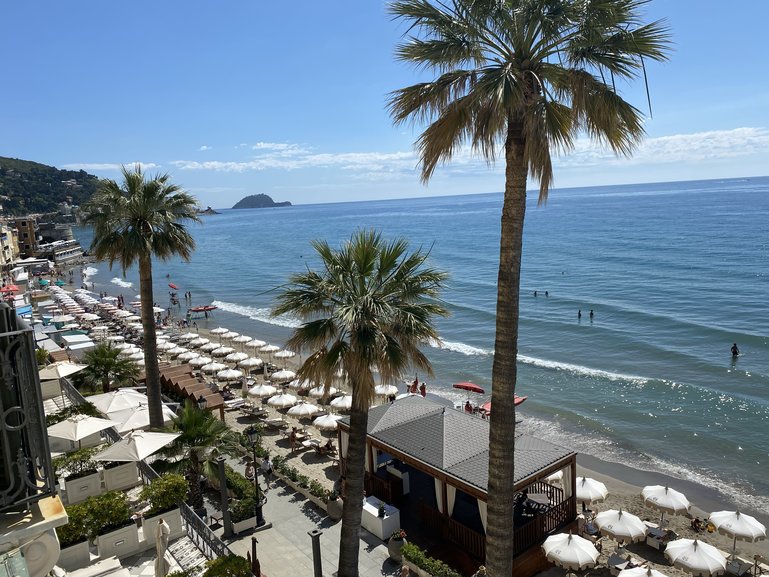 View from the Grand Hotel Alassio