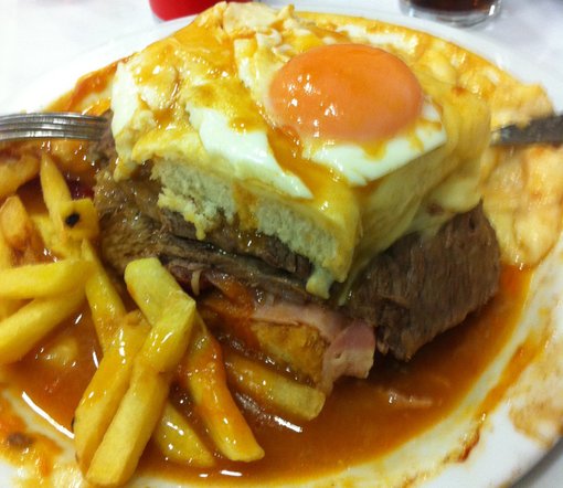 What to eat in Porto, Portugal - a Francesinha!