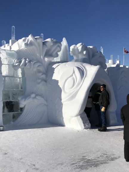 Entrance to the Snow King Castle, Yellowknife NWT Canada