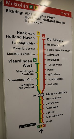 Rotterdam underground sign