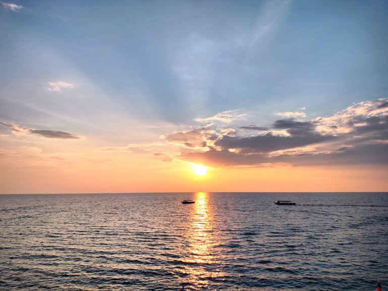 Sunset from the Restaurant, Tonle Sap Lake