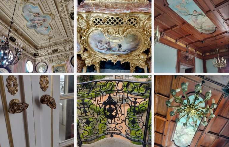 Interior details of the palace.