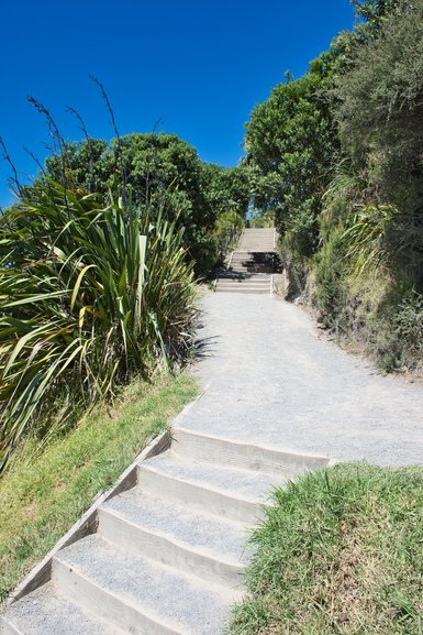 Up to the Summit via the Stairs