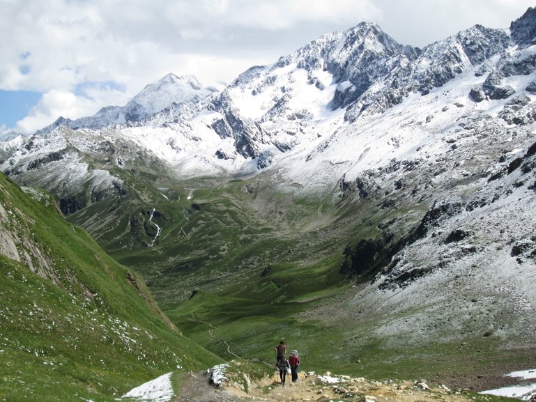 Hikers at Mont Blanc
