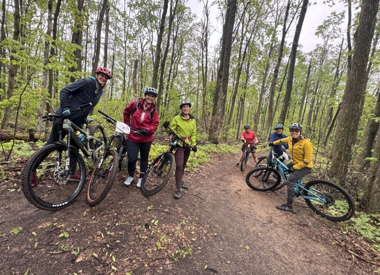 Avalanche Preserve Trails, group ride