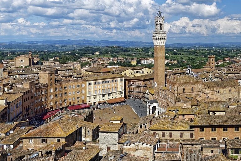 Siena - Campo Square and the Tower of Mangia