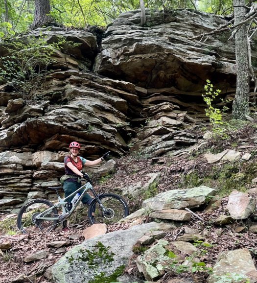 Riding Raccoon Mountain trails