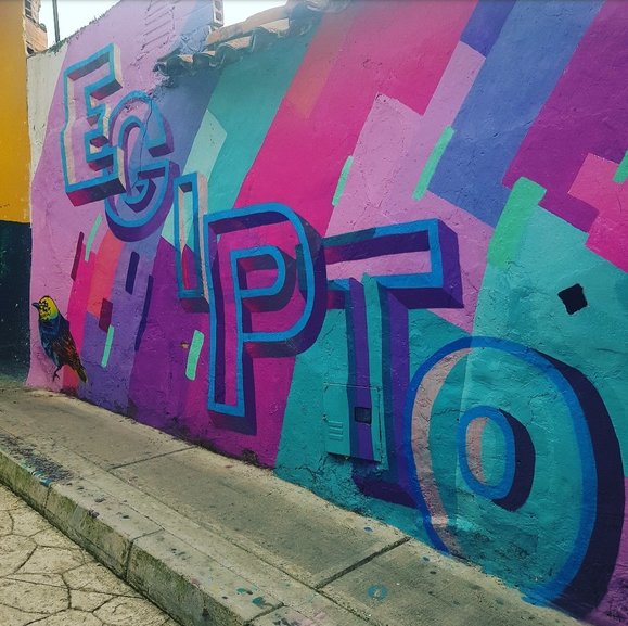 Street art in the Egipto neighborhood in Bogotá