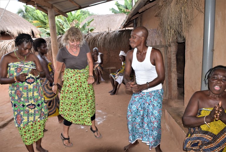 Me at a Voodoo Ceremony in Togo