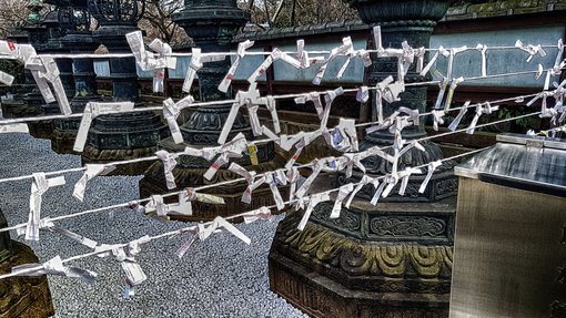 Omikuji, the Japanese fortune papers