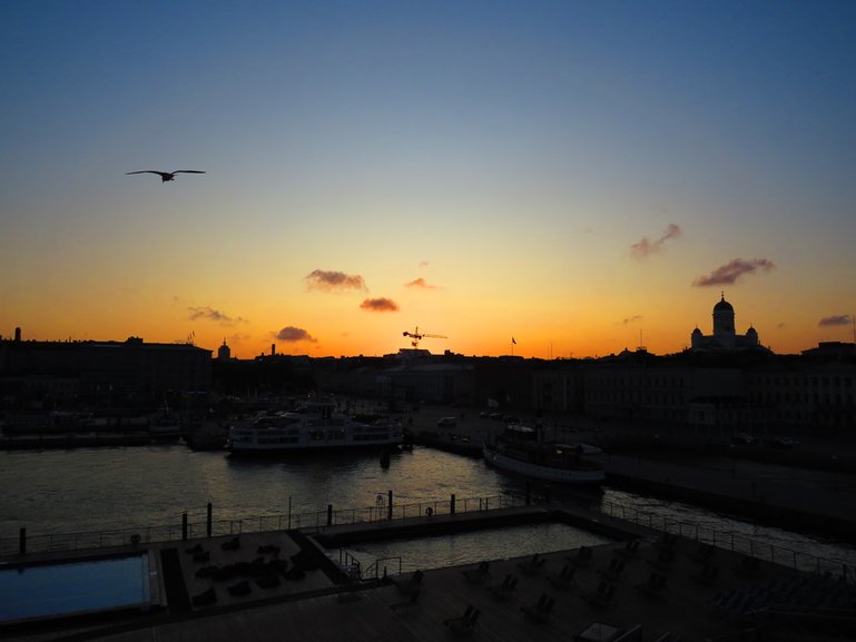 Sunset skyline from the viewing platform