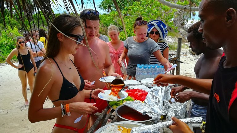 Lunch During Safari Blue