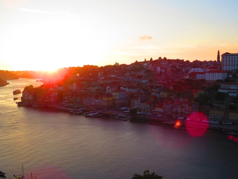 Sunset from the Luis I Bridge