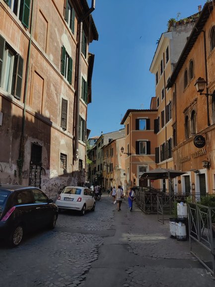 A typical street in Trastevere