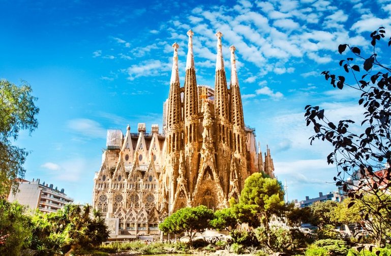 Basicila de Sagrada Familia in Barcelona