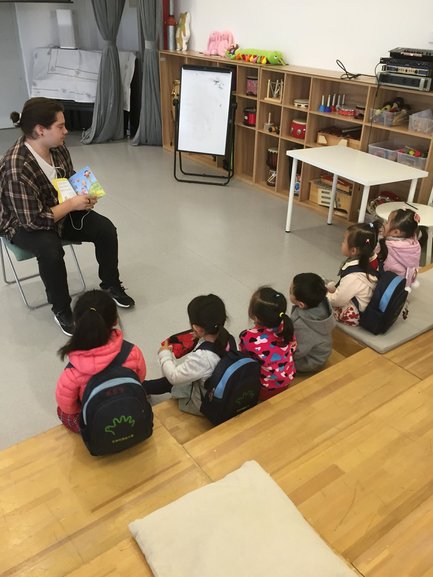 Reading to the kids