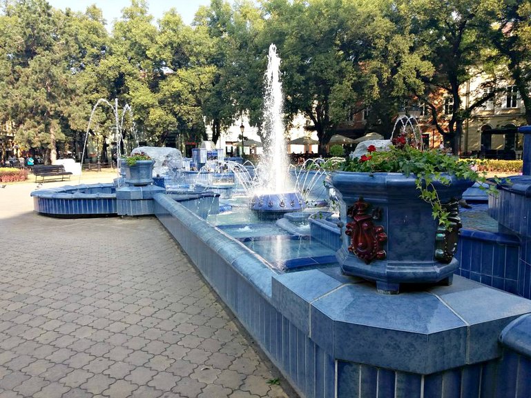 Blue Fountain in Subotica