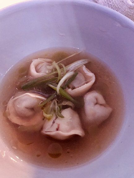 Oxtail Tortellini at the SnowKing Castle, Yellowknife NWT