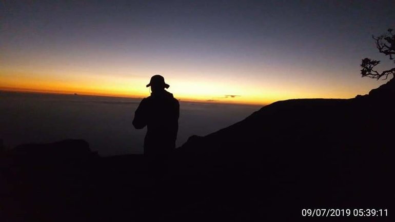 Sunrise at Summit Mount Gede Pangrango Bogor West Of Java