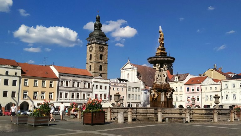 České Budějovice, home to Budweiser beer