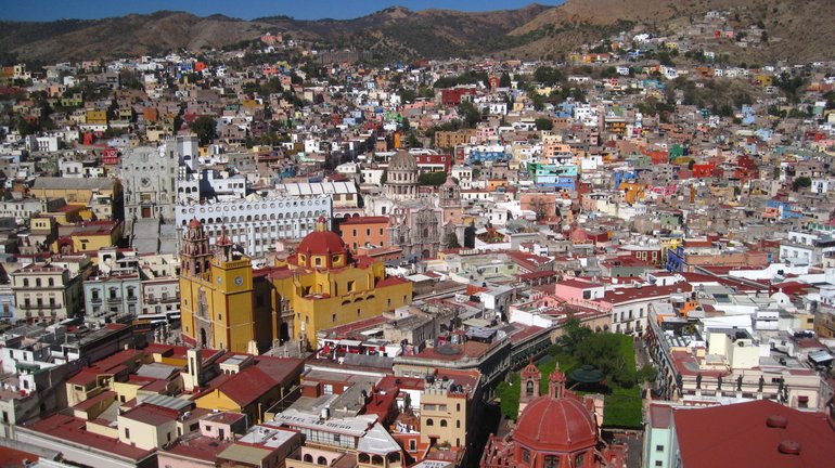 A view of the city from the hilltop