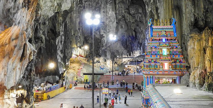 Interior of the Batu Caves